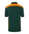 Men Men's Workwear Polo - COLOR - Dark-green/orange 8533