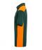 Men Men's Workwear Polo - COLOR - Dark-green/orange 8533