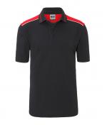 Men Men's Workwear Polo - COLOR - Carbon/red 8533