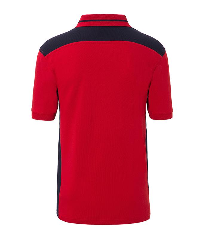 Men Men's Workwear Polo - COLOR - Red/navy 8533