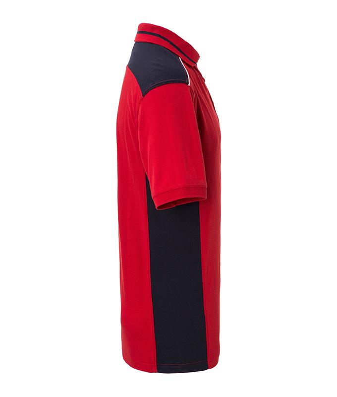 Men Men's Workwear Polo - COLOR - Red/navy 8533