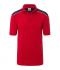 Men Men's Workwear Polo - COLOR - Red/navy 8533