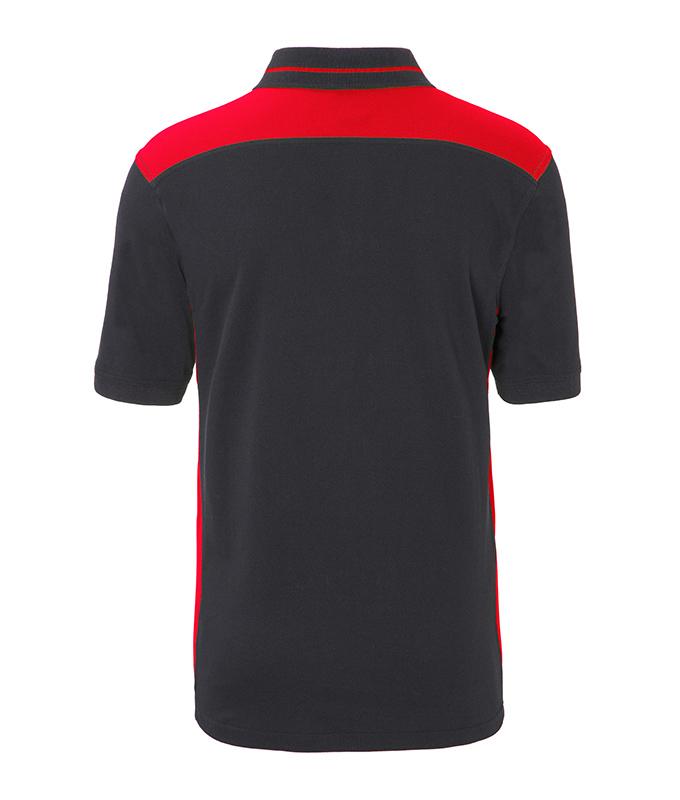 Herren Men's Workwear Polo - COLOR - Carbon/red 8533