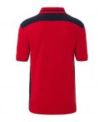 Herren Men's Workwear Polo - COLOR - Red/navy 8533