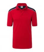 Herren Men's Workwear Polo - COLOR - Red/navy 8533