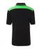 Herren Men's Workwear Polo - COLOR - Black/lime-green 8533