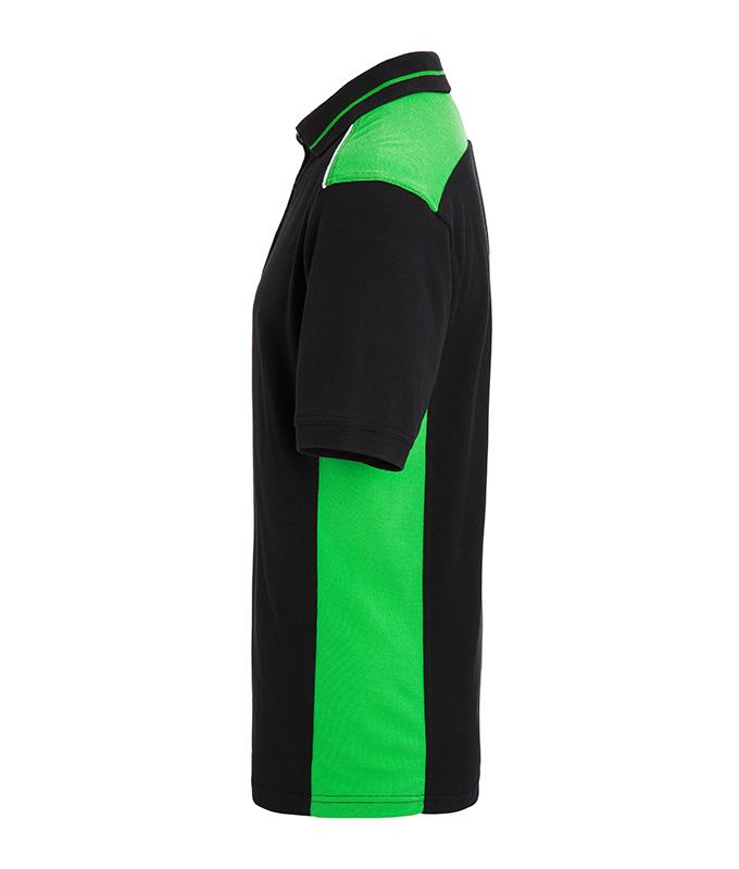 Herren Men's Workwear Polo - COLOR - Black/lime-green 8533