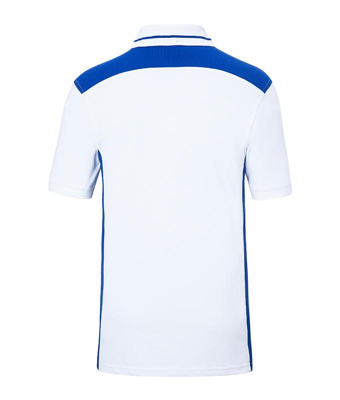 Herren Men's Workwear Polo - COLOR - White/royal 8533