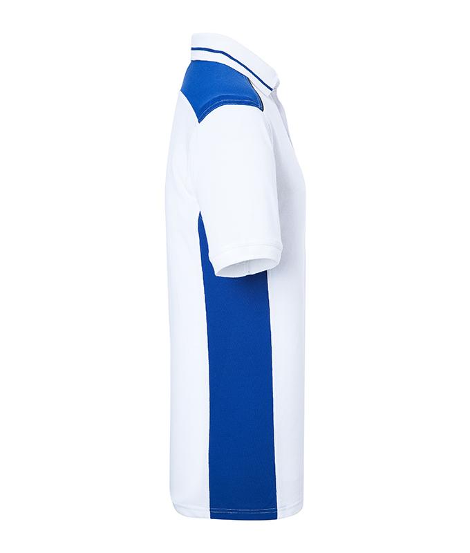 Herren Men's Workwear Polo - COLOR - White/royal 8533