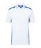 Herren Men's Workwear Polo - COLOR - White/royal 8533