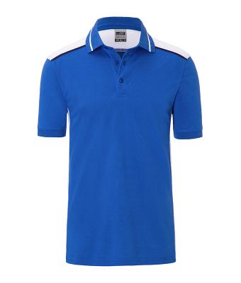 Men Men's Workwear Polo - COLOR - Royal/white 8533