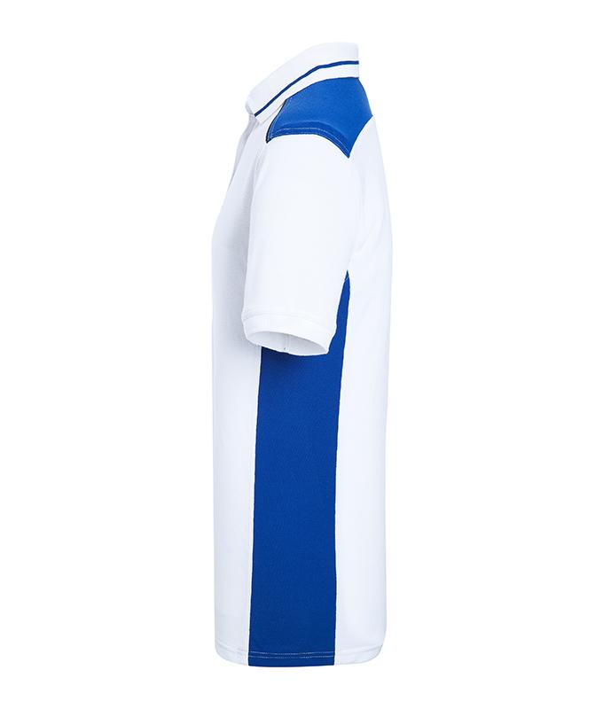 Men Men's Workwear Polo - COLOR - White/royal 8533