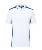 Men Men's Workwear Polo - COLOR - White/royal 8533