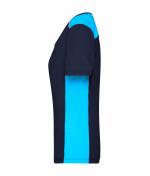 Damen Ladies' Workwear T-Shirt - COLOR - Navy/turquoise 8534
