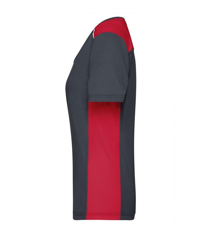 Ladies Ladies' Workwear T-Shirt - COLOR - Carbon/red 8534