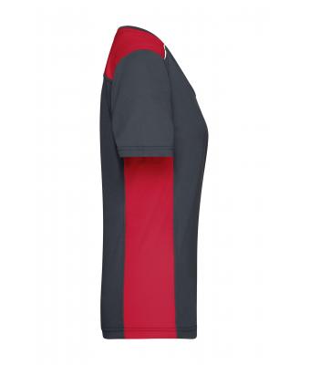 Ladies Ladies' Workwear T-Shirt - COLOR - Carbon/red 8534