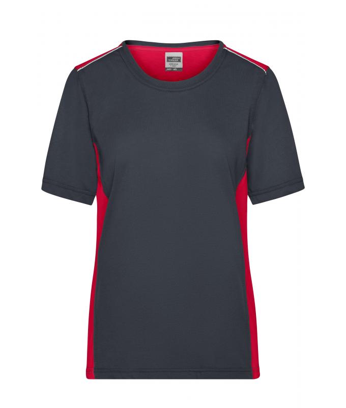 Ladies Ladies' Workwear T-Shirt - COLOR - Carbon/red 8534