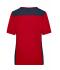 Damen Ladies' Workwear T-Shirt - COLOR - Red/navy 8534