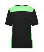 Damen Ladies' Workwear T-Shirt - COLOR - Black/lime-green 8534