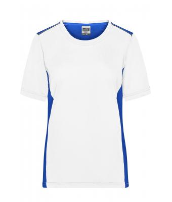 Ladies Ladies' Workwear T-Shirt - COLOR - White/royal 8534