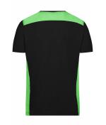 Men Men's Workwear T-Shirt - COLOR - Black/lime-green 8535