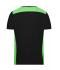 Men Men's Workwear T-Shirt - COLOR - Black/lime-green 8535