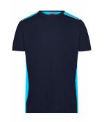 Herren Men's Workwear T-Shirt - COLOR - Navy/turquoise 8535