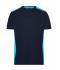 Herren Men's Workwear T-Shirt - COLOR - Navy/turquoise 8535