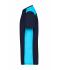 Men Men's Workwear T-Shirt - COLOR - Navy/turquoise 8535