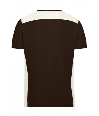 Herren Men's Workwear T-Shirt - COLOR - Brown/stone 8535