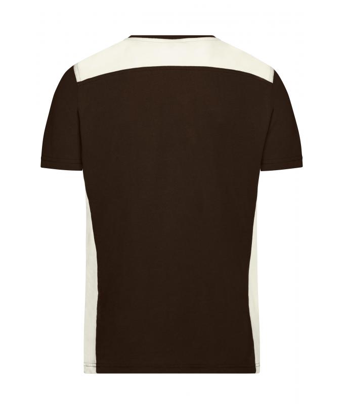 Herren Men's Workwear T-Shirt - COLOR - Brown/stone 8535