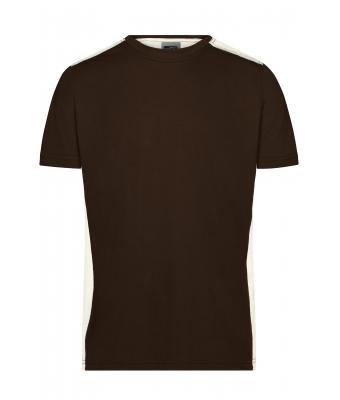 Herren Men's Workwear T-Shirt - COLOR - Brown/stone 8535
