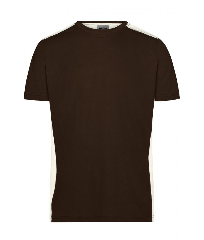 Herren Men's Workwear T-Shirt - COLOR - Brown/stone 8535