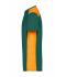 Men Men's Workwear T-Shirt - COLOR - Dark-green/orange 8535