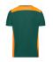 Men Men's Workwear T-Shirt - COLOR - Dark-green/orange 8535