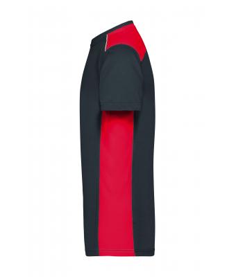 Men Men's Workwear T-Shirt - COLOR - Carbon/red 8535