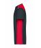 Men Men's Workwear T-Shirt - COLOR - Carbon/red 8535