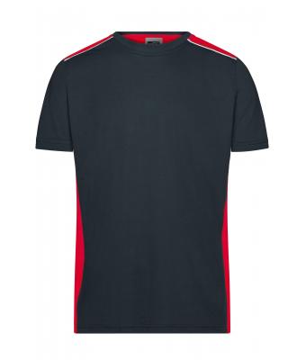 Men Men's Workwear T-Shirt - COLOR - Carbon/red 8535