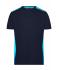 Men Men's Workwear T-Shirt - COLOR - Navy/turquoise 8535