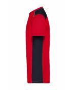 Men Men's Workwear T-Shirt - COLOR - Red/navy 8535