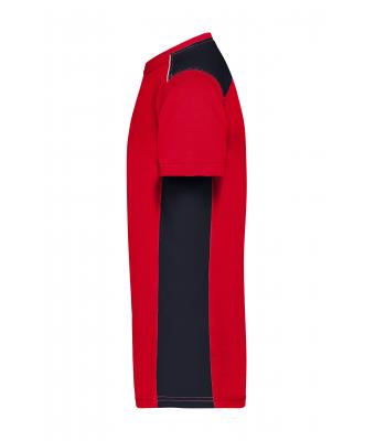 Men Men's Workwear T-Shirt - COLOR - Red/navy 8535