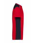Men Men's Workwear T-Shirt - COLOR - Red/navy 8535