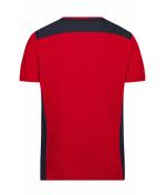 Men Men's Workwear T-Shirt - COLOR - Red/navy 8535