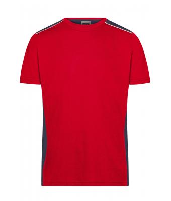 Herren Men's Workwear T-Shirt - COLOR - Red/navy 8535