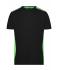 Herren Men's Workwear T-Shirt - COLOR - Black/lime-green 8535
