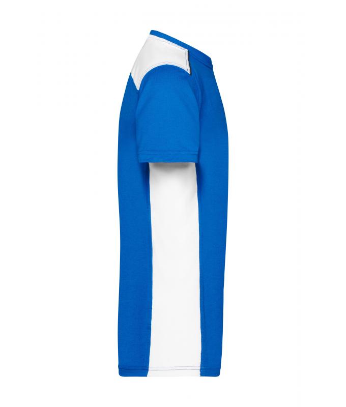 Herren Men's Workwear T-Shirt - COLOR - Royal/white 8535