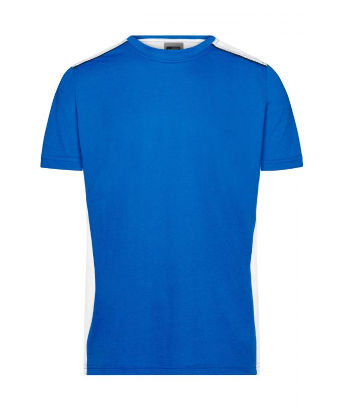 Herren Men's Workwear T-Shirt - COLOR - Royal/white 8535