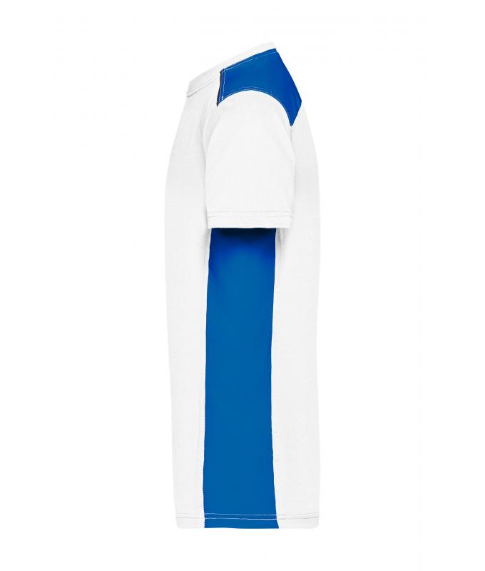 Herren Men's Workwear T-Shirt - COLOR - White/royal 8535