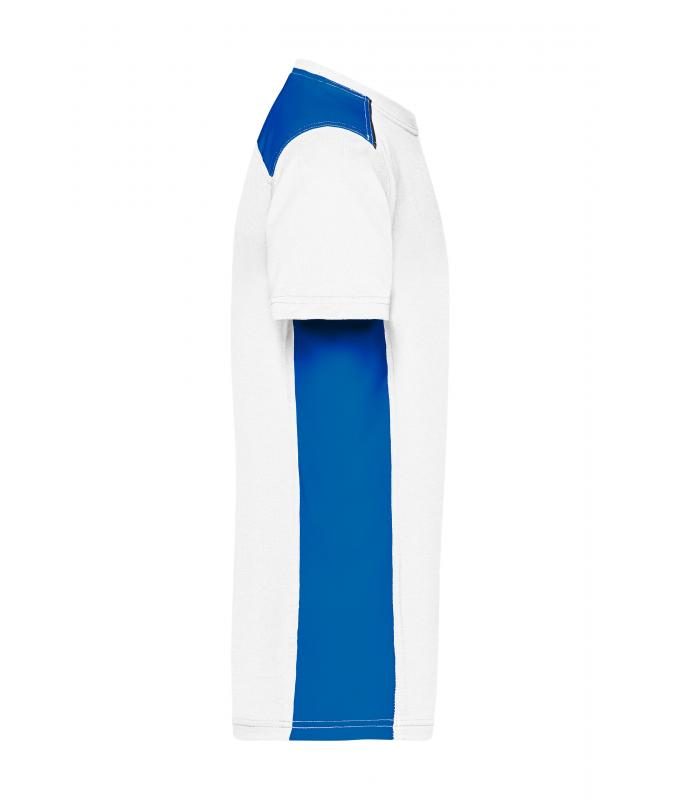 Herren Men's Workwear T-Shirt - COLOR - White/royal 8535