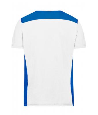 Herren Men's Workwear T-Shirt - COLOR - White/royal 8535